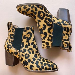 NWT Madewell Leopard Print boots size 5